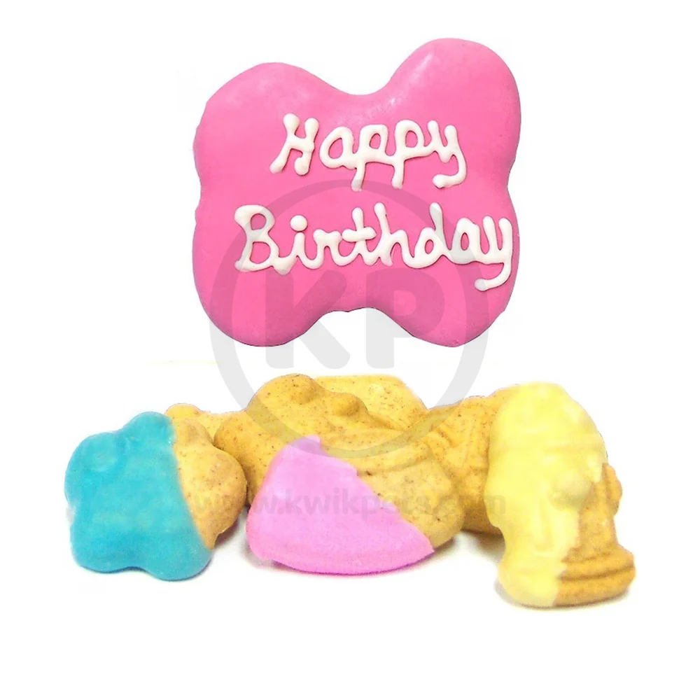 Claudia’s Canine Bakery Happy Birthday Dog Treats Peanut Butter Pink 11-oz - Image 7
