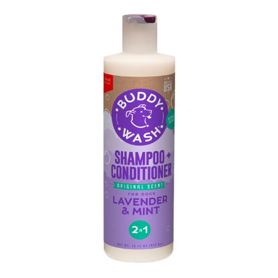 Cloud Star Buddy Wash 2 in 1 Dog Shampoo + Conditioner Lavender & Mint 16-oz