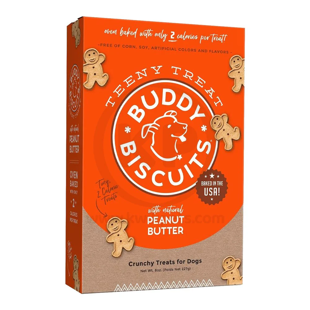 Cloud Star Buddy Biscuits Teeny Crunchy Dog Treats Peanut Butter 8-oz