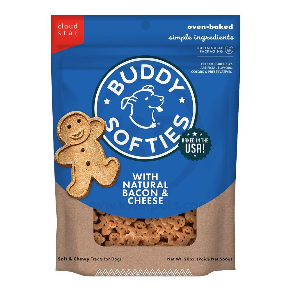 Cloud Star Buddy Biscuits Softies Dog Treats with Natural Bacon & Cheese 20-oz