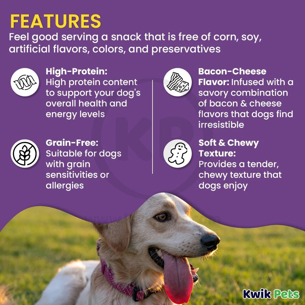Cloud Star Buddy Biscuits Softies Dog Treats with Natural Bacon & Cheese 20-oz - Image 2