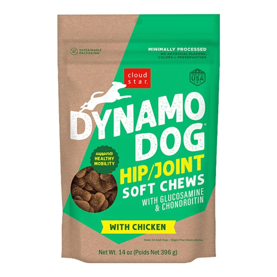 Cloud Star Dynamo Dog Hip & Joint Soft Chew Dog Treats Chicken 14-oz