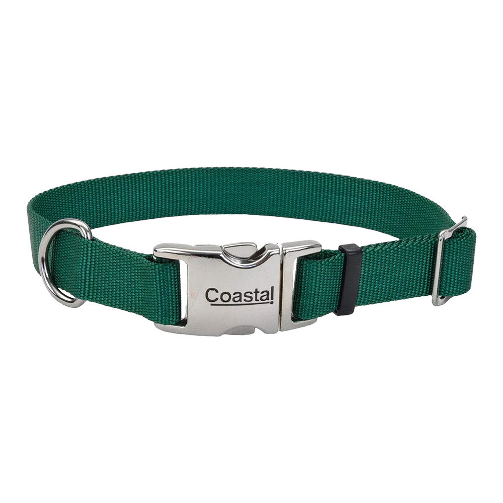 Coastal Double-Ply Nylon Dog Collar Hunter 1 in X 20 in