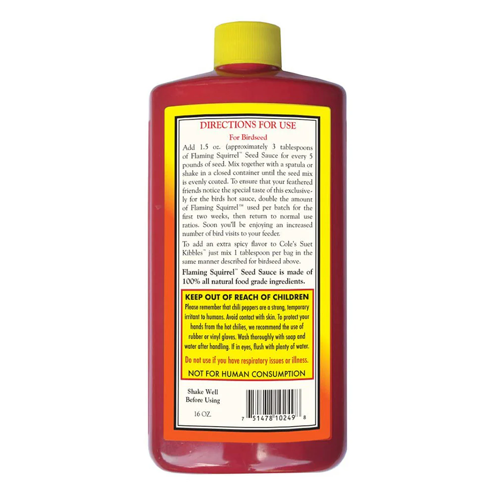Cole's Flaming Squirrel Seed Sauce 16-oz - Image 2