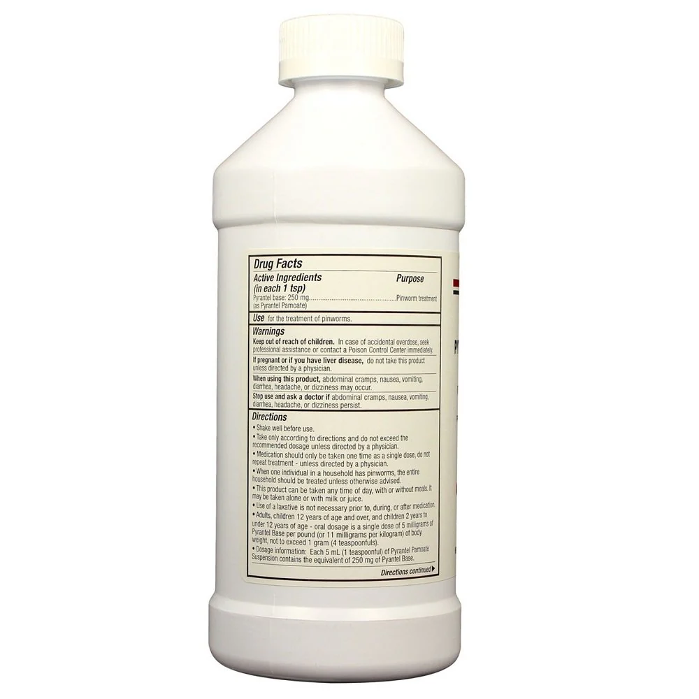 Columbia Pyrantel Pamoate Suspension Pinworm Treatment 16-oz - Image 3