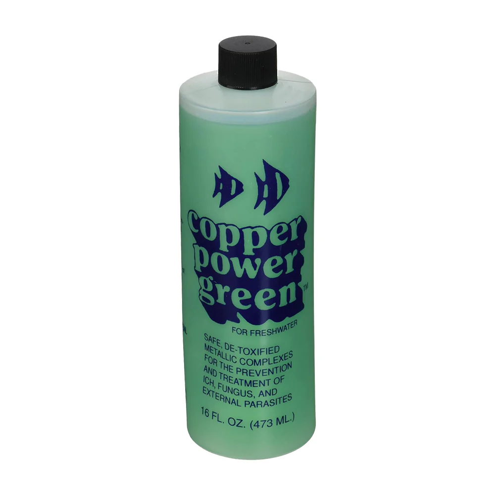Copper Power Green External Parasite Treatment for Freshwater Aquarium Fish 16-oz