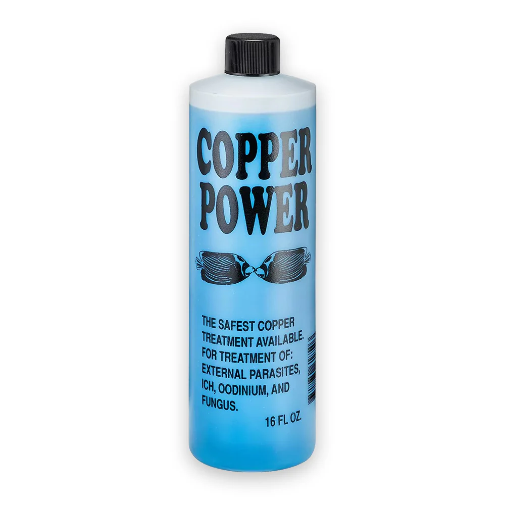 Copper Power Blue External Parasite Treatment for Saltwater Aquarium Fish 16-oz
