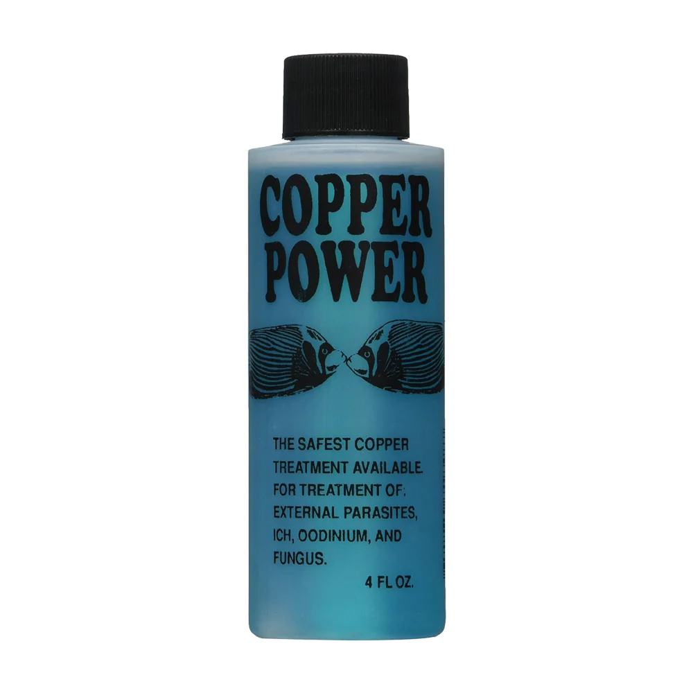 Copper Power Blue External Parasite Treatment for Saltwater Aquarium Fish 4-oz