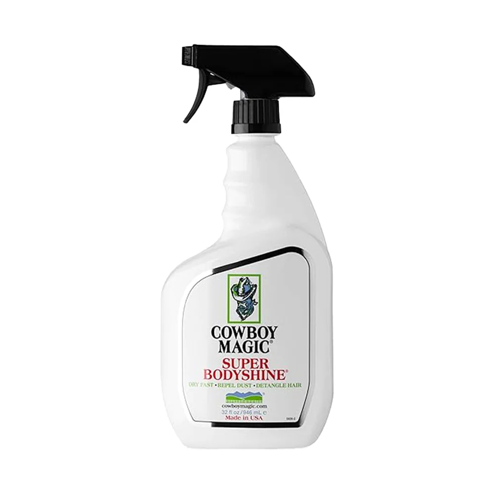 Cowboy Magic Super Bodyshine Grooming Spray for Dogs, Cats & Horses 32‑oz