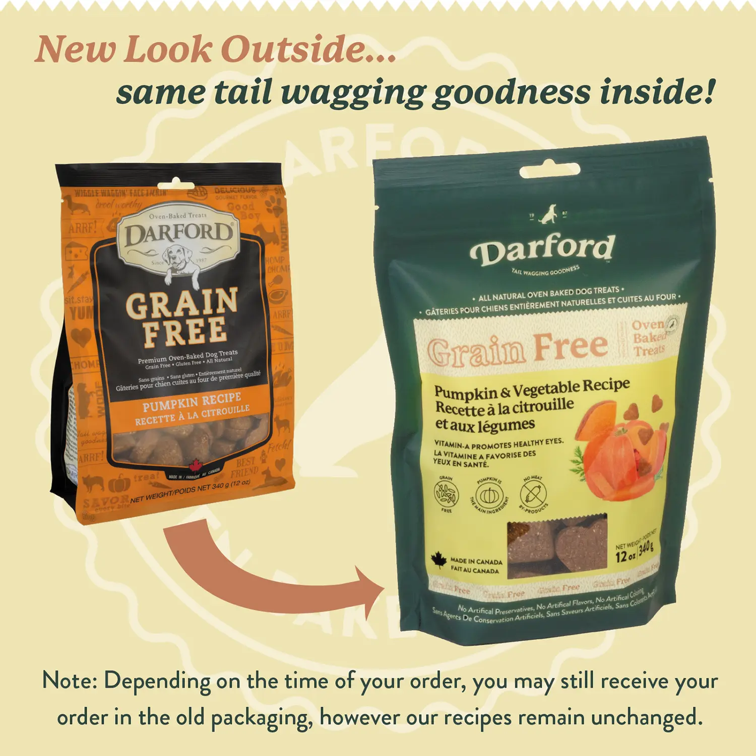 Darford Grain Free Biscuits Pumpkin Recipe Dog Treats Regular 12-oz - Image 3