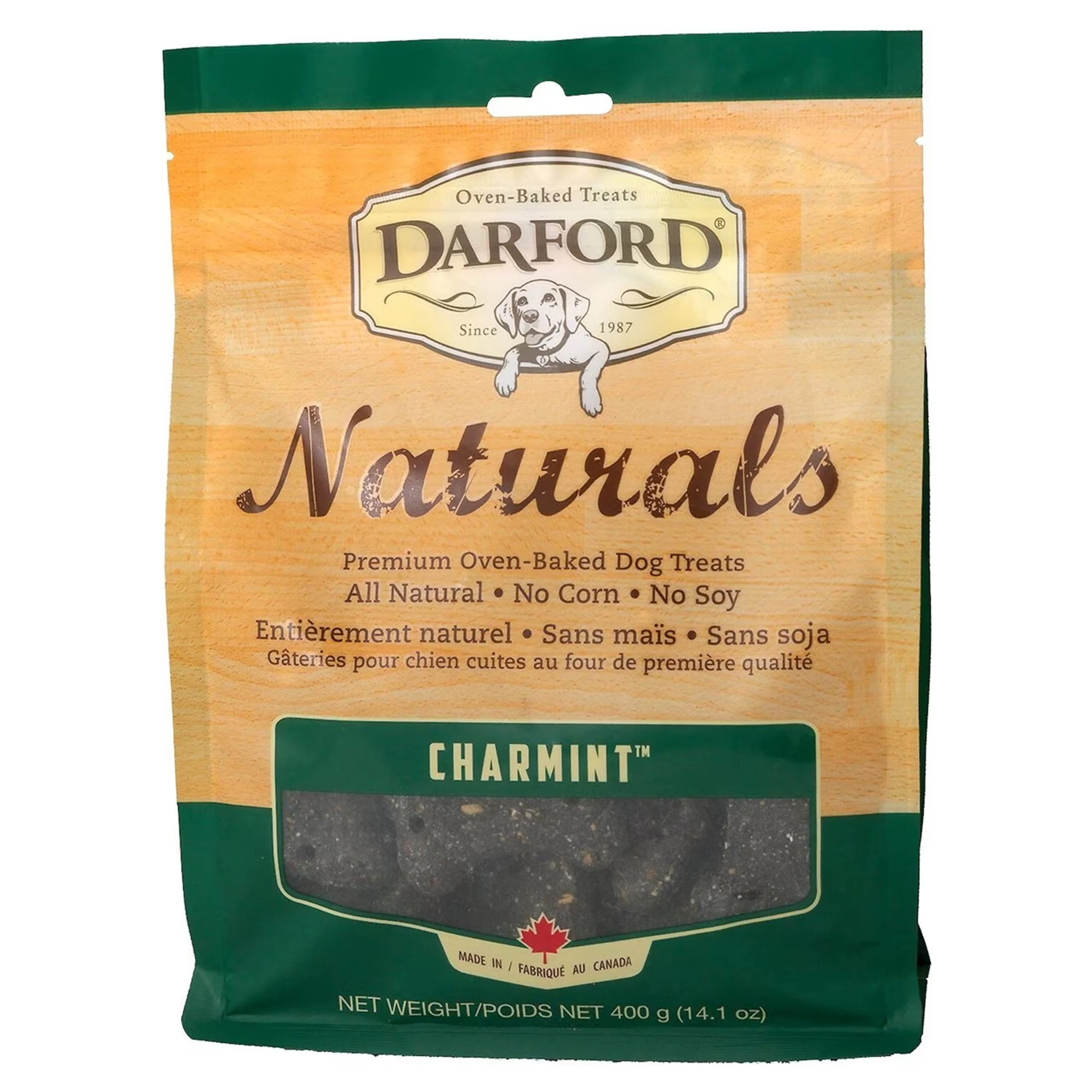 Darford Natural CharMint Biscuits Dog Treats Regular 14-oz