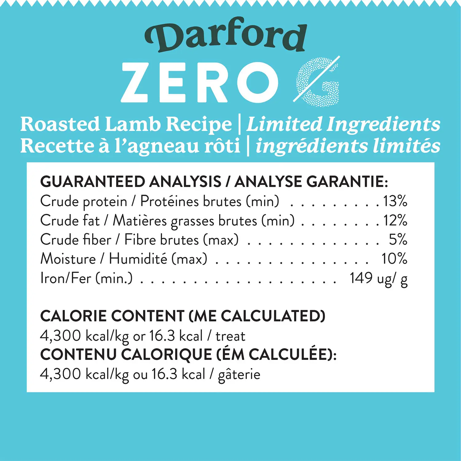 Darford Zero/G Grain-Free Roasted Lamb Dog Treats 12-oz - Image 5