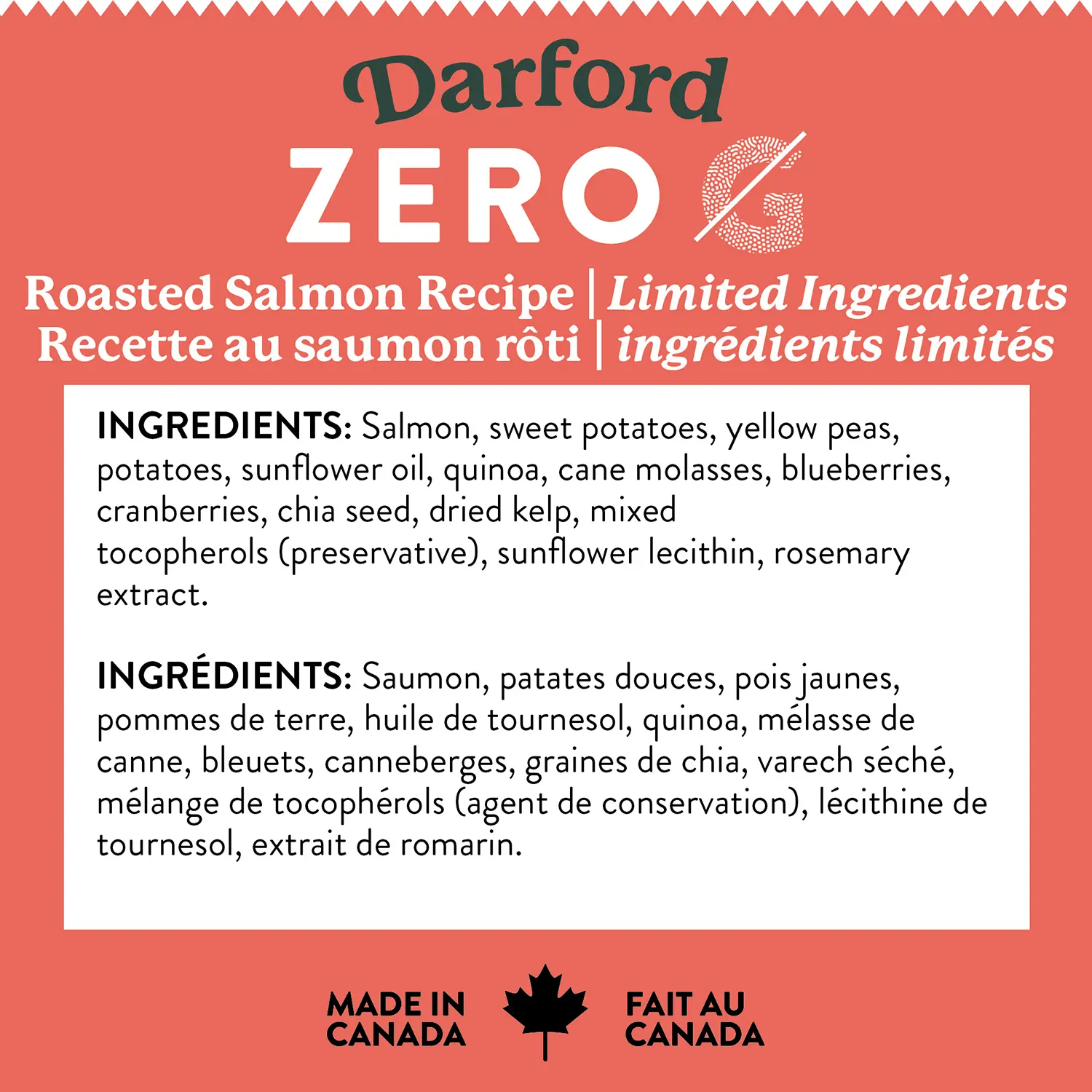 Darford Zero/G Grain-Free Roasted Salmon Dog Treats 12-oz - Image 3