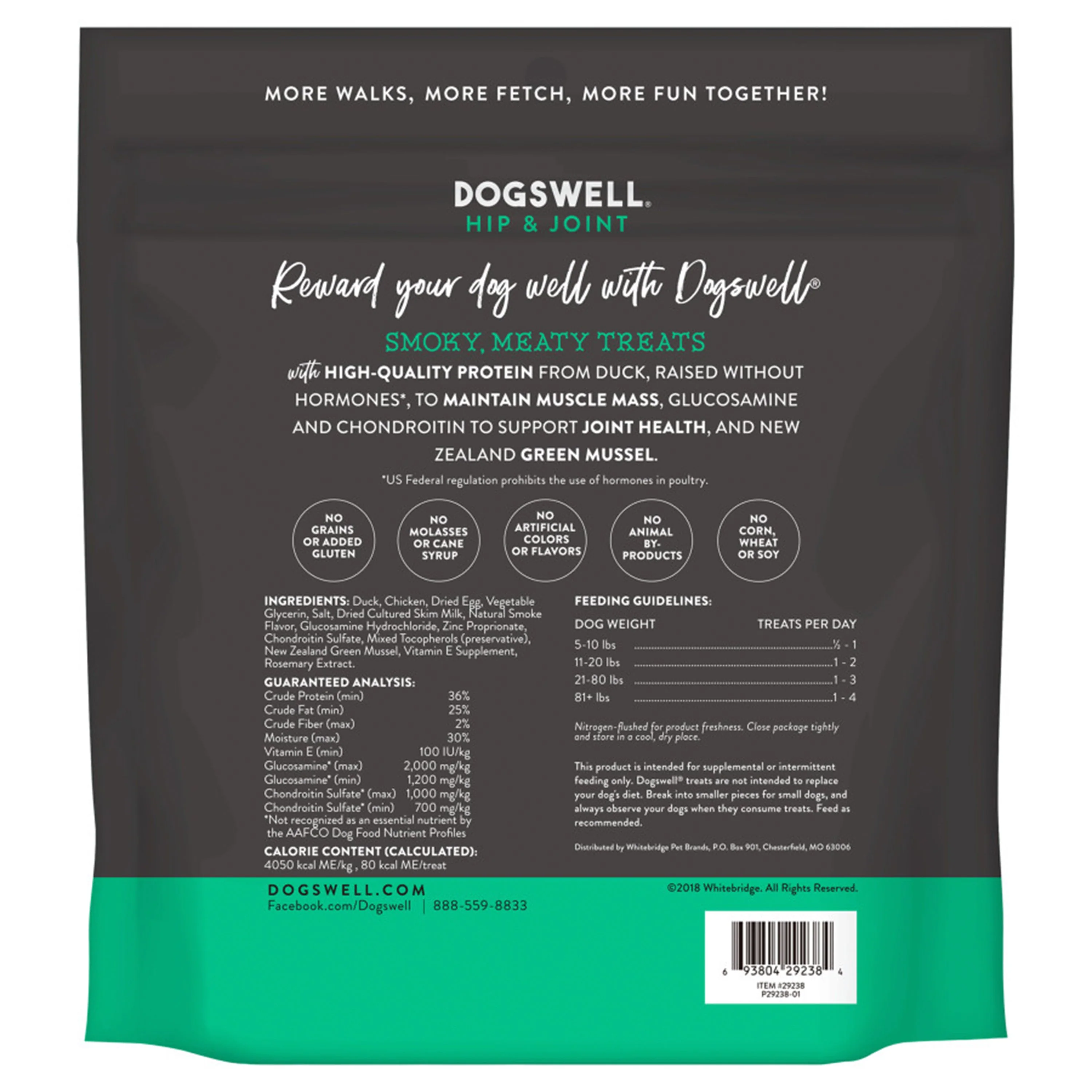 Dogswell Hip & Joint Grillers Grain-Free Dog Treats Duck 20-oz - Image 2