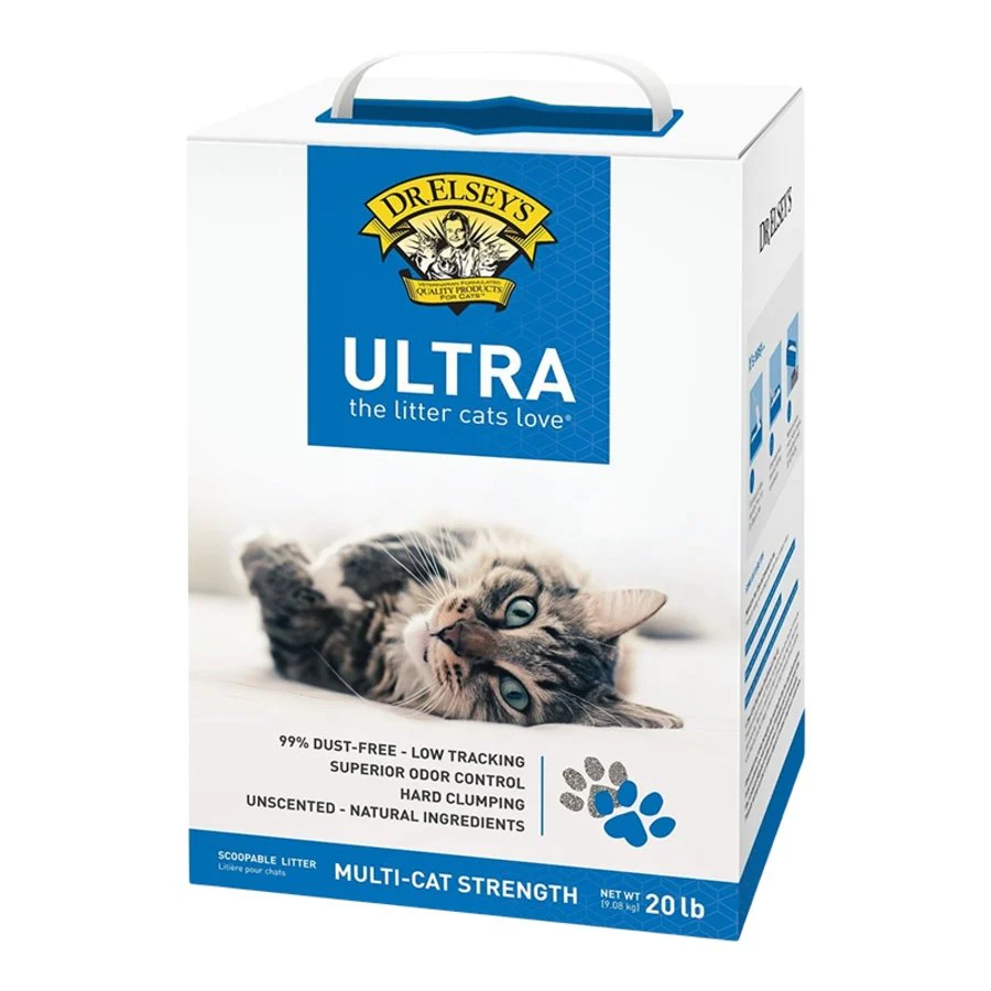 Dr. Elsey's Ultra Unscented Clumping Clay Cat Litter 20-lb