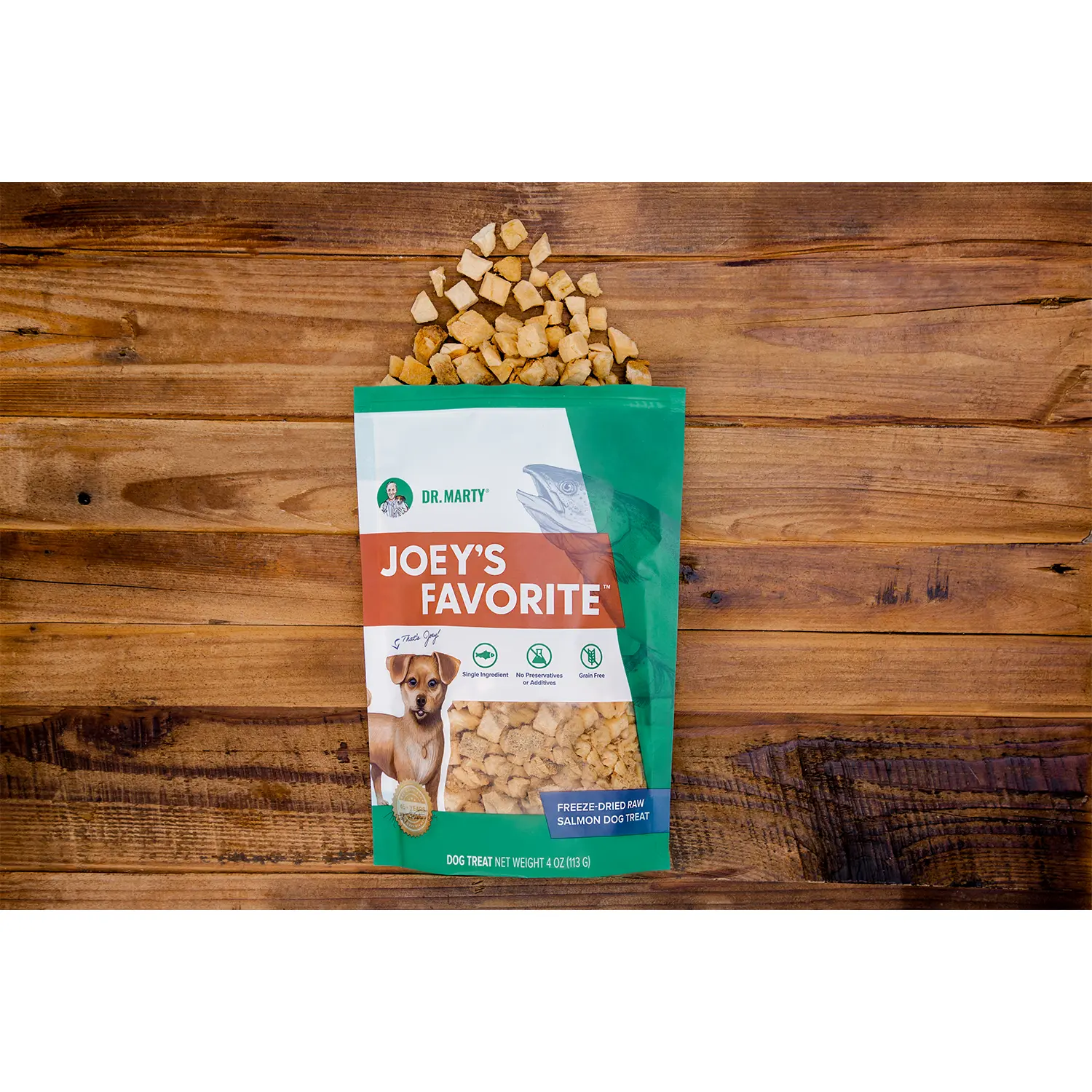 Dr. Marty Joey's Favorite Freeze-Dried Dog Treats Salmon 4-oz - Image 6