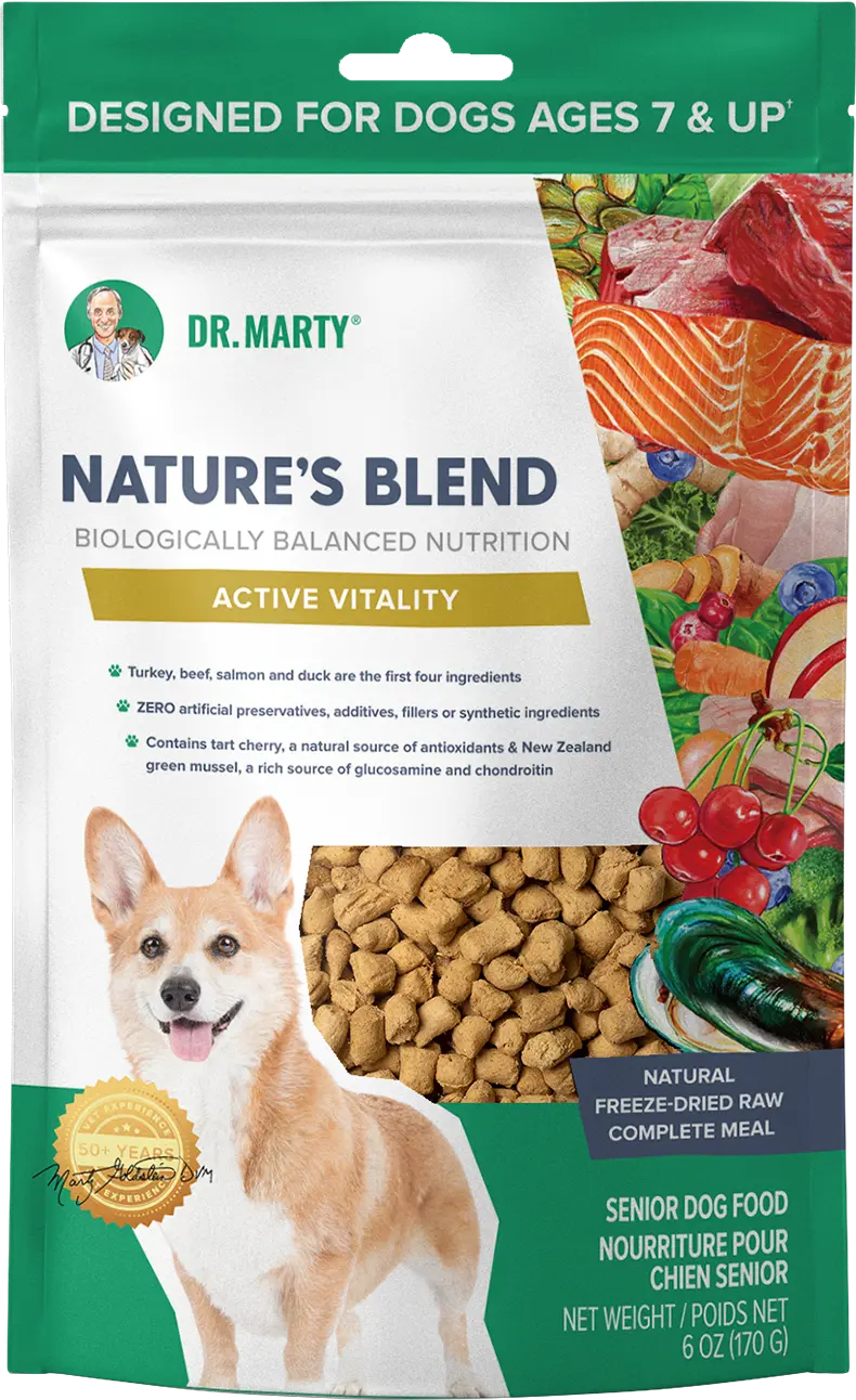 Dr. Marty Nature's Blend Active Vitality Freeze-Dried Raw Senior Dog Food 6-oz