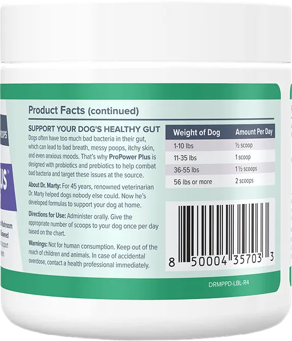 Dr. Marty ProPower Plus Canine Digestive Supplements 2.2-oz - Image 2