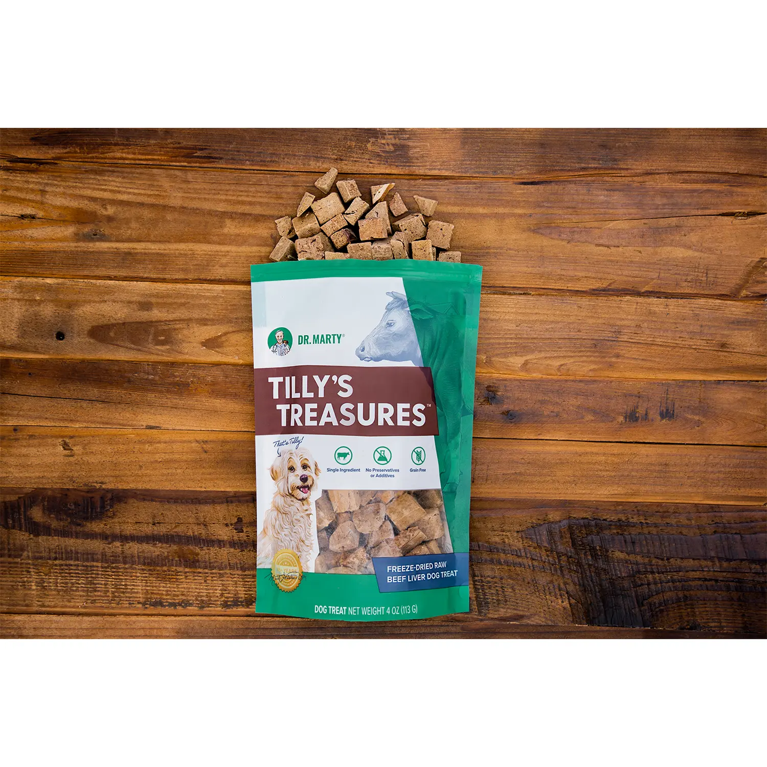 Dr. Marty Tilly's Treasures Freeze-Dried Dog Treats Beef Liver 4-oz - Image 6