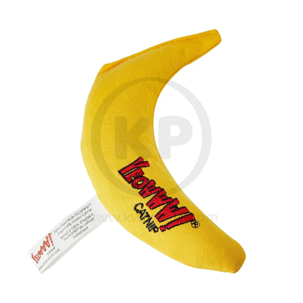 Yeowww! Chi-CAT-a Banana Catnip Cat Toy Yellow 7-in - Image 6