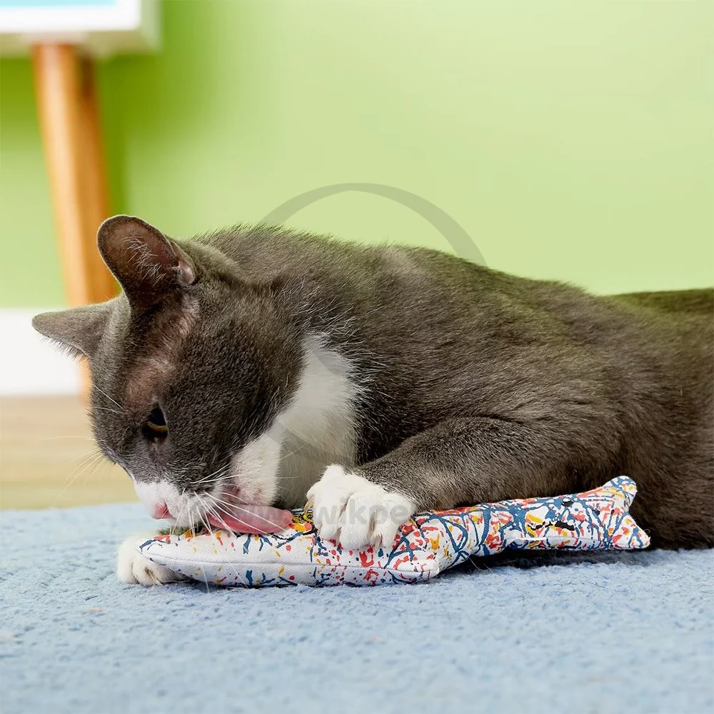Yeowww! Pollock Fish Catnip Cat Toy Multicolor 11-in - Image 6