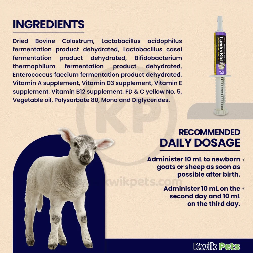 Durvet Lamb & Kid Colostrum Oral Gel 30 ml - Image 3
