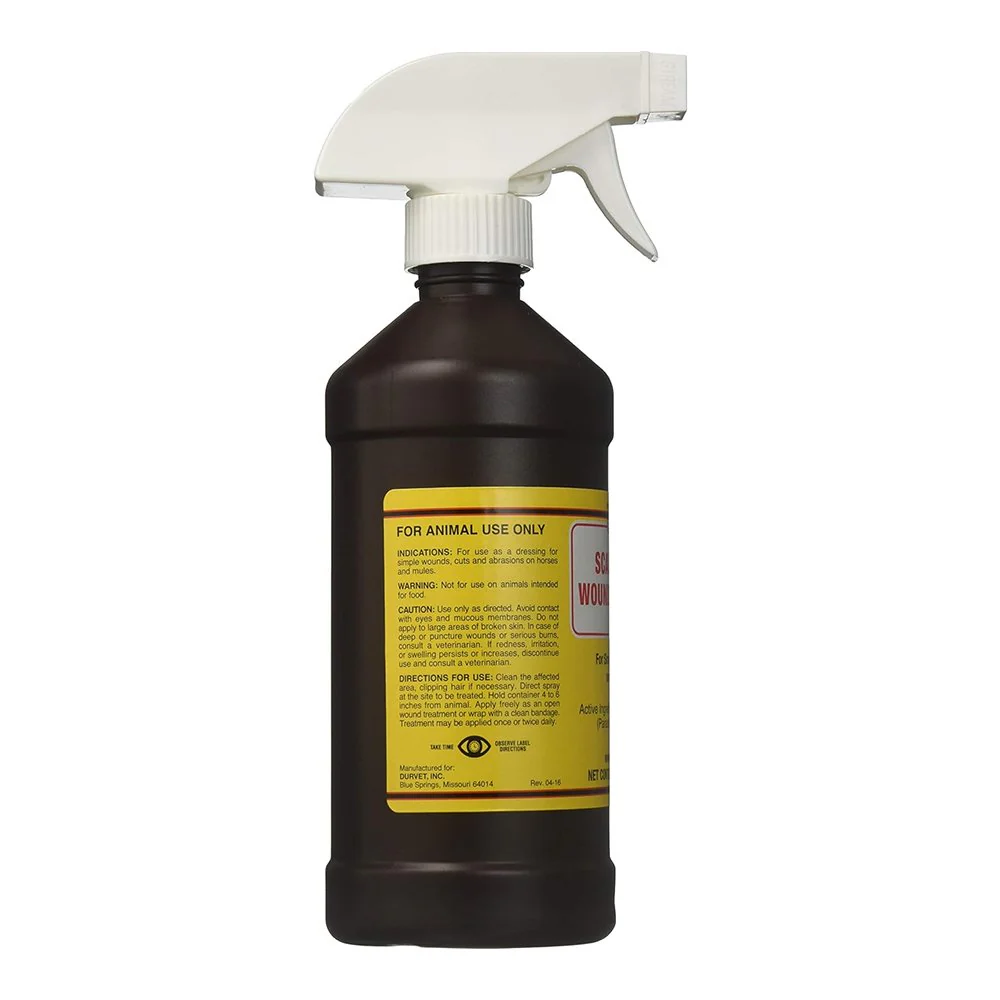 Durvet Scarlet Oil Wound Dressing Sprayer 16-oz - Image 2
