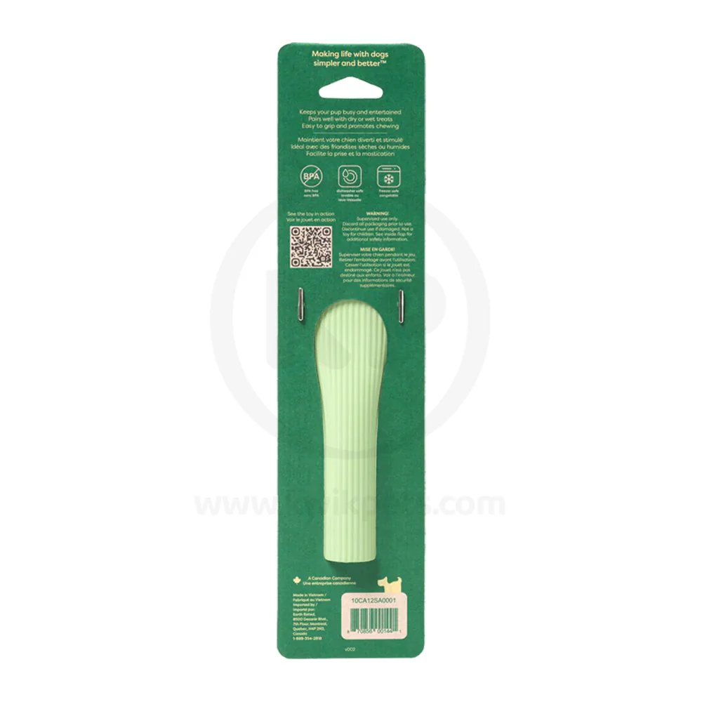 Earth Rated Natural Rubber Dog Chew & Enrichment Toy Green Small - Image 2