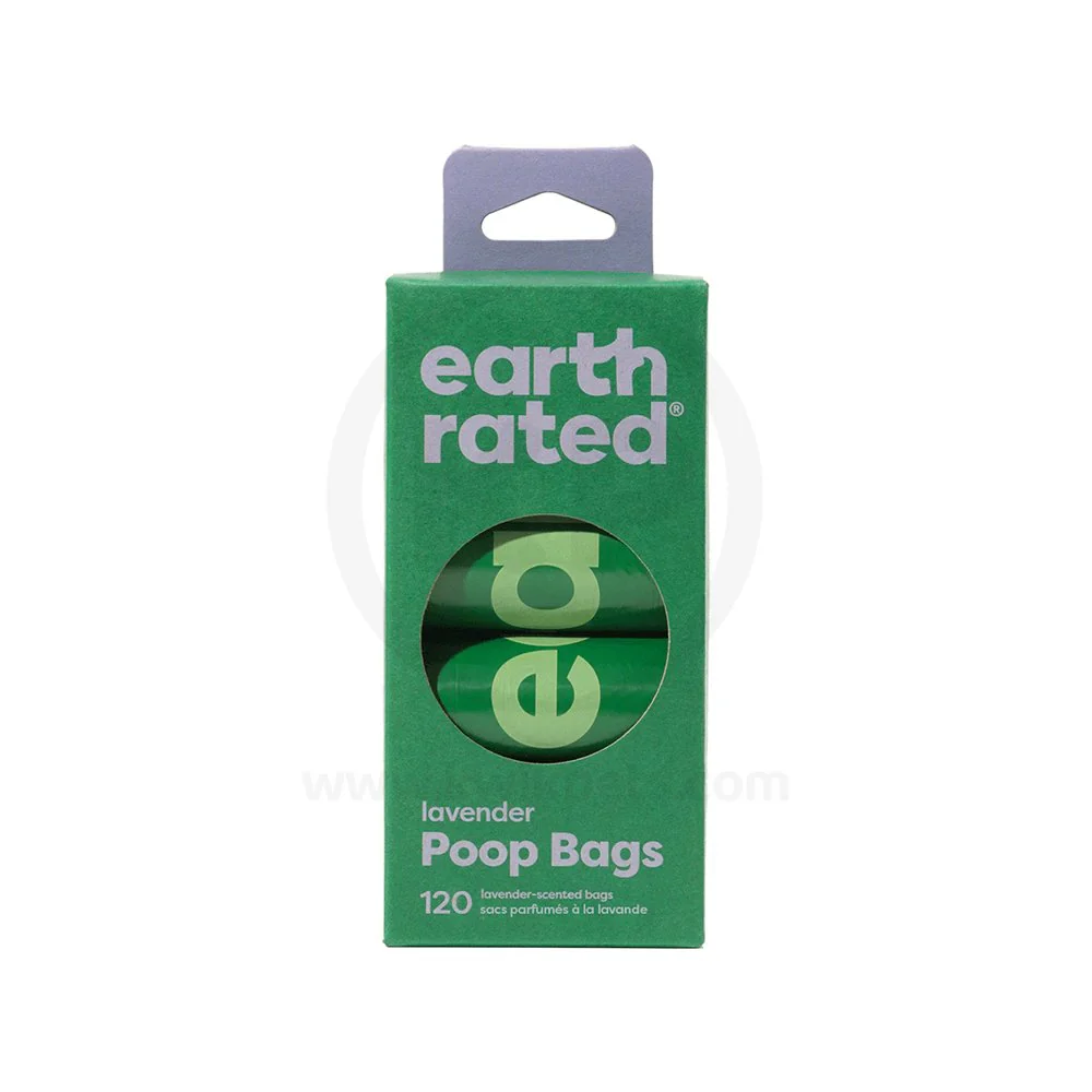 Earth Rated Lavender Scented Dog Poop Bag on Refill Rolls 120 Count