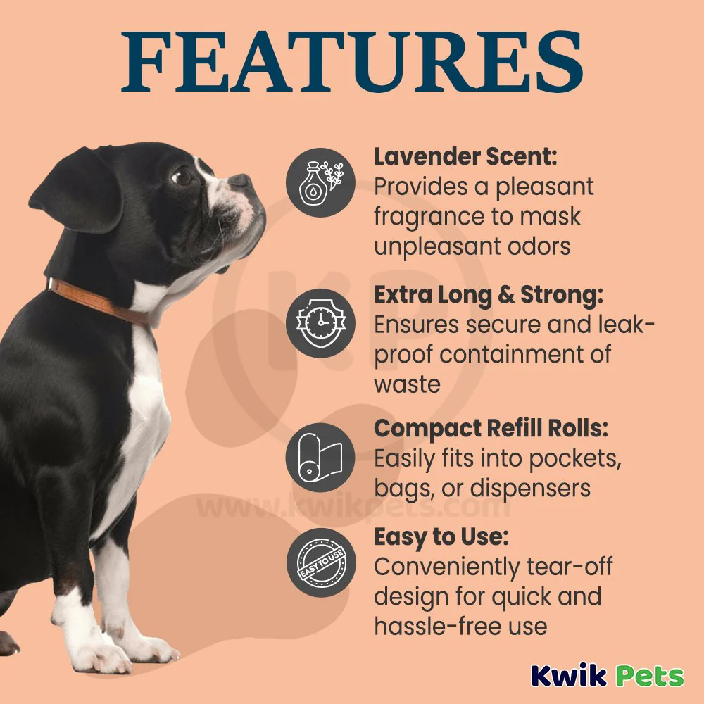 Earth Rated Lavender Scented Dog Poop Bag on Refill Rolls 120 Count - Image 2