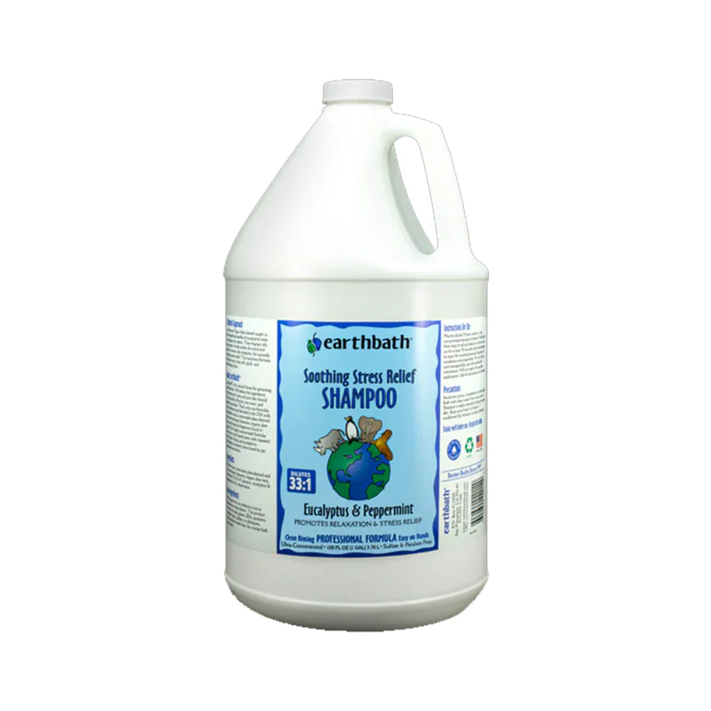 Earthbath Soothing Stress Relief Pet Shampoo Eucalyptus & Peppermint 128-oz