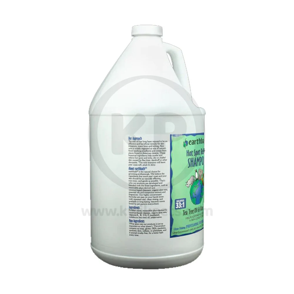 Earthbath Hot Spot Relief Pet Shampoo Tea Tree & Aloe Vera 128-oz - Image 2