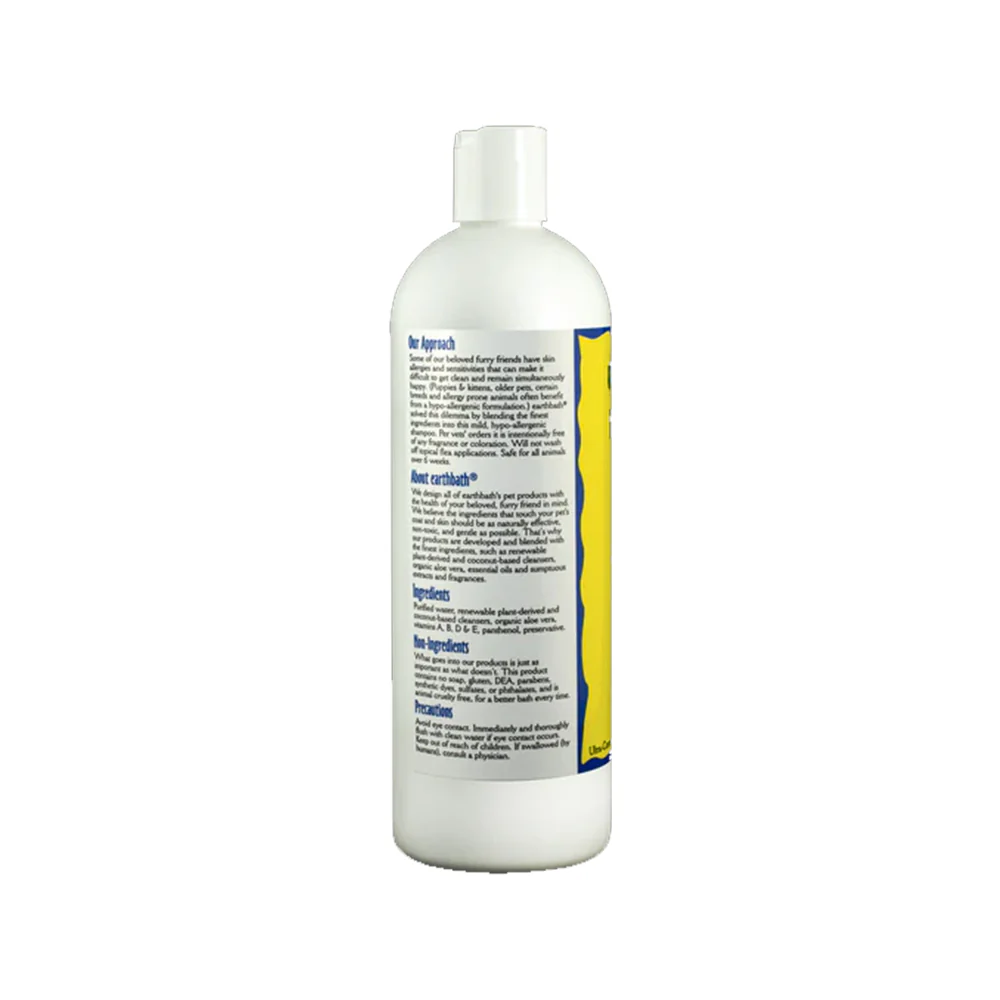 Earthbath Hypo-Allergenic Pet Shampoo Fragrance Free 16-oz - Image 2