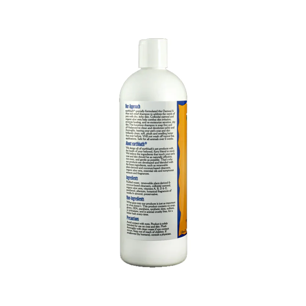 Earthbath Oatmeal & Aloe Pet Shampoo Vanilla & Almond 16-oz - Image 2