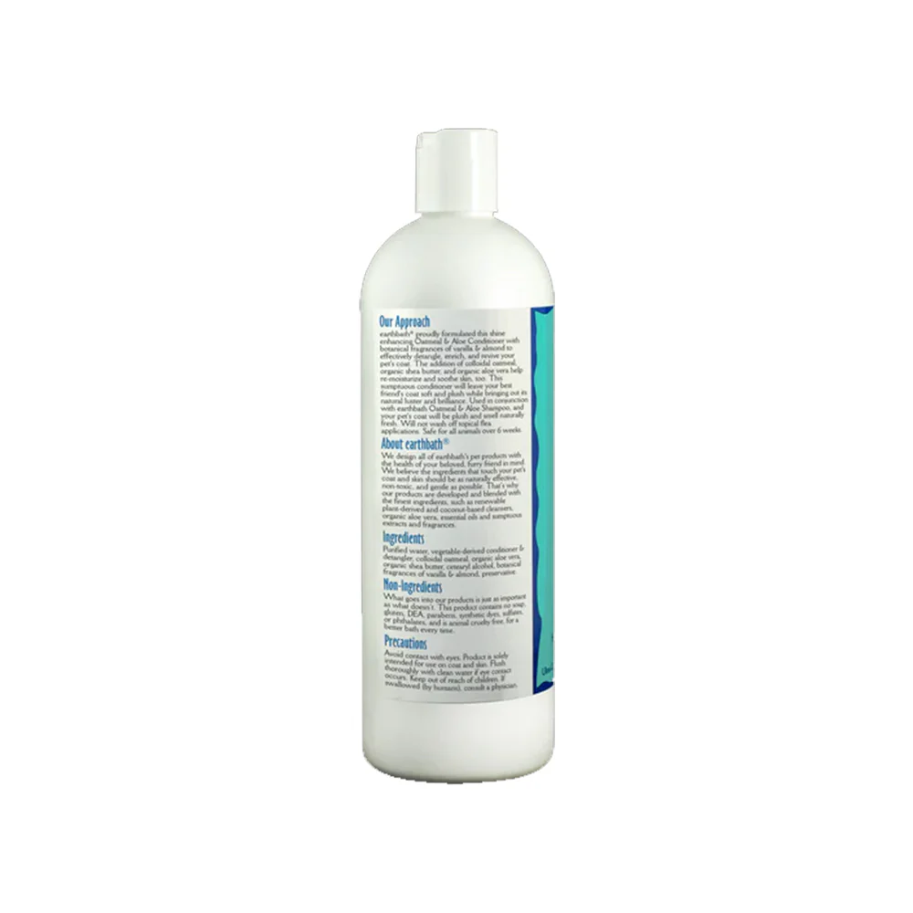 Earthbath Oatmeal & Aloe Pet Conditioner Vanilla & Almond 16-oz - Image 2