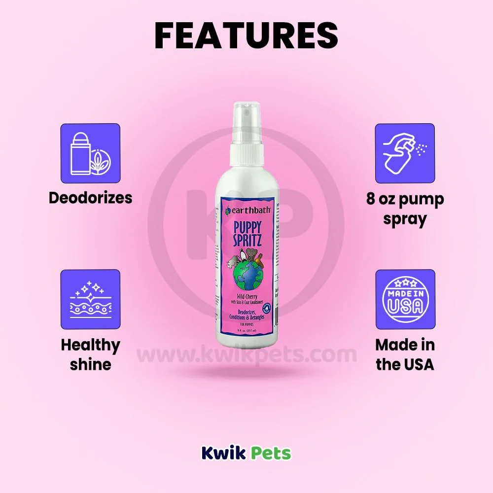 Earthbath Puppy Spritz Wild Cherry 8-oz - Image 3