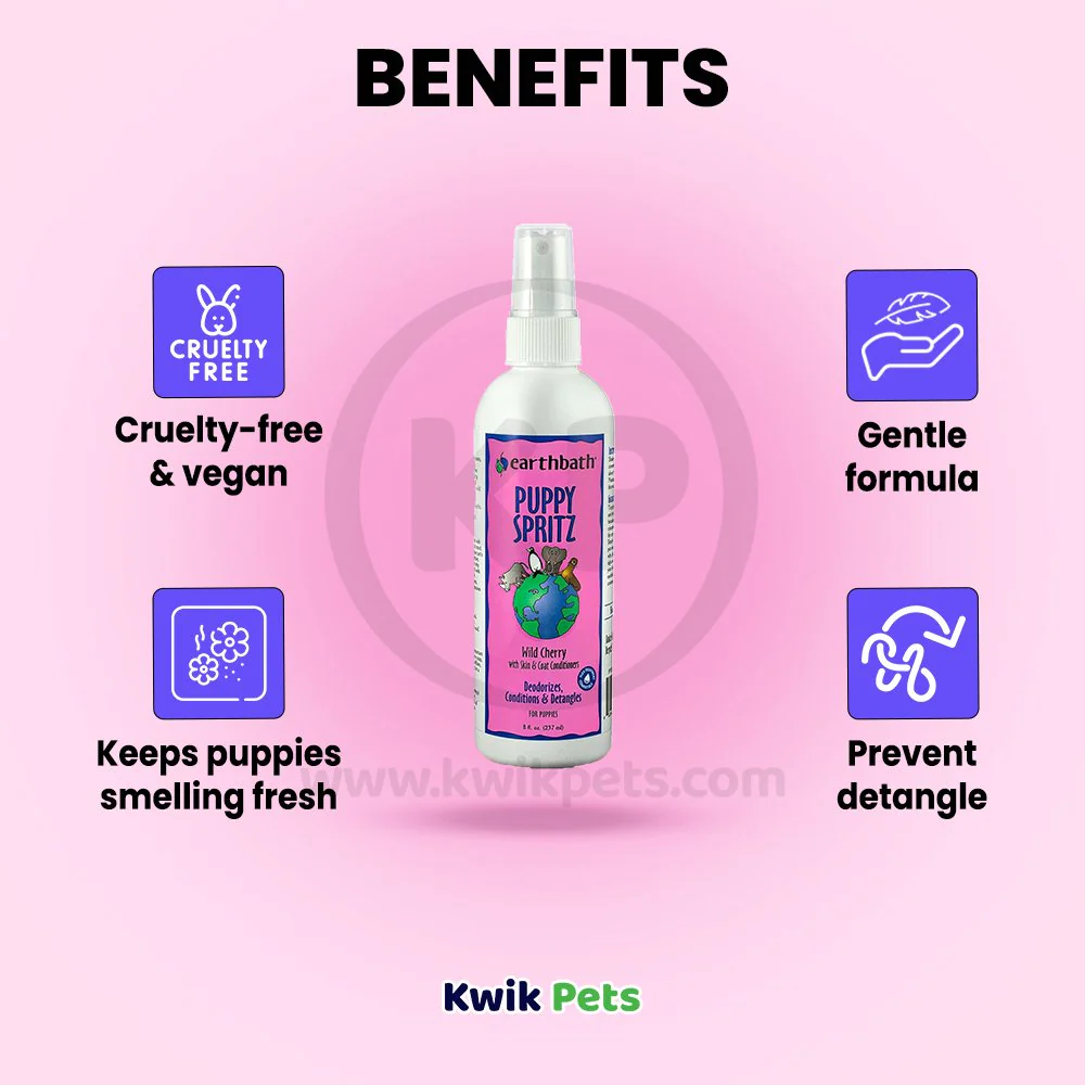 Earthbath Puppy Spritz Wild Cherry 8-oz - Image 4