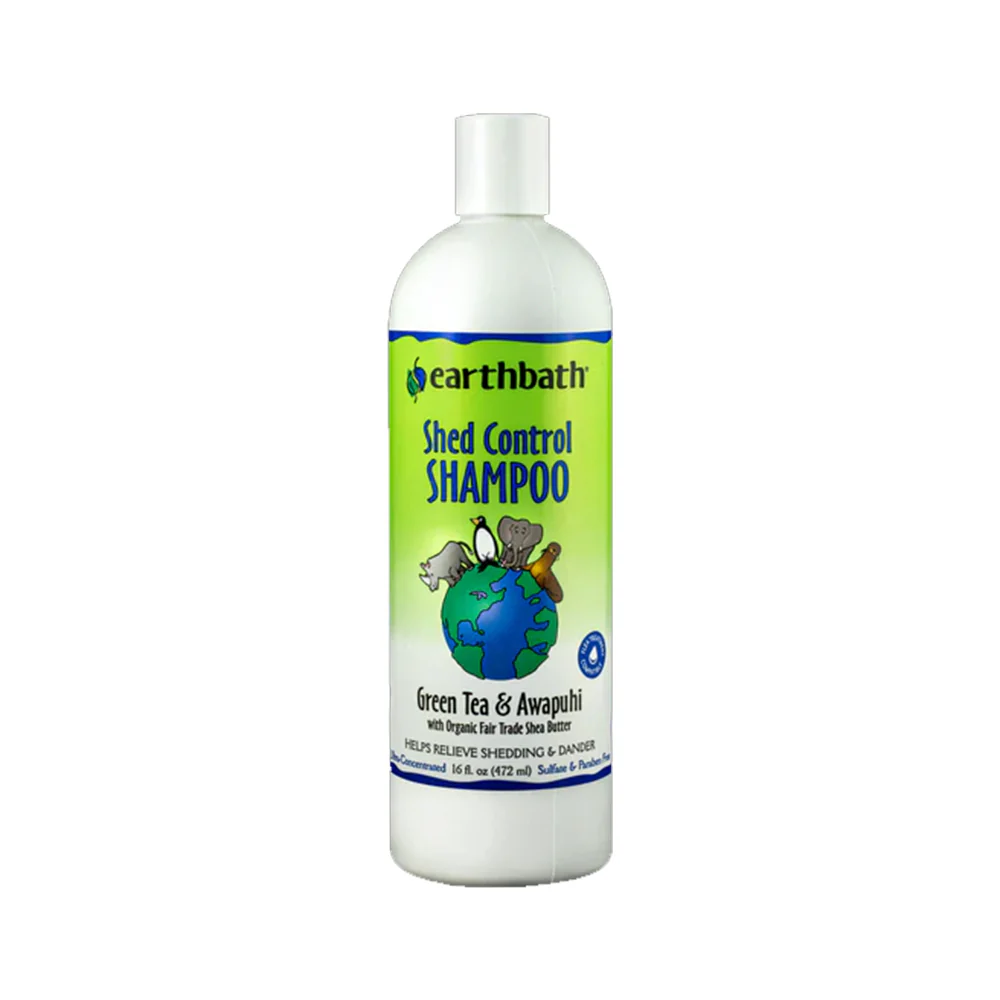 Earthbath Shed Control Pet Shampoo Green Tea & Awapuhi 16-oz