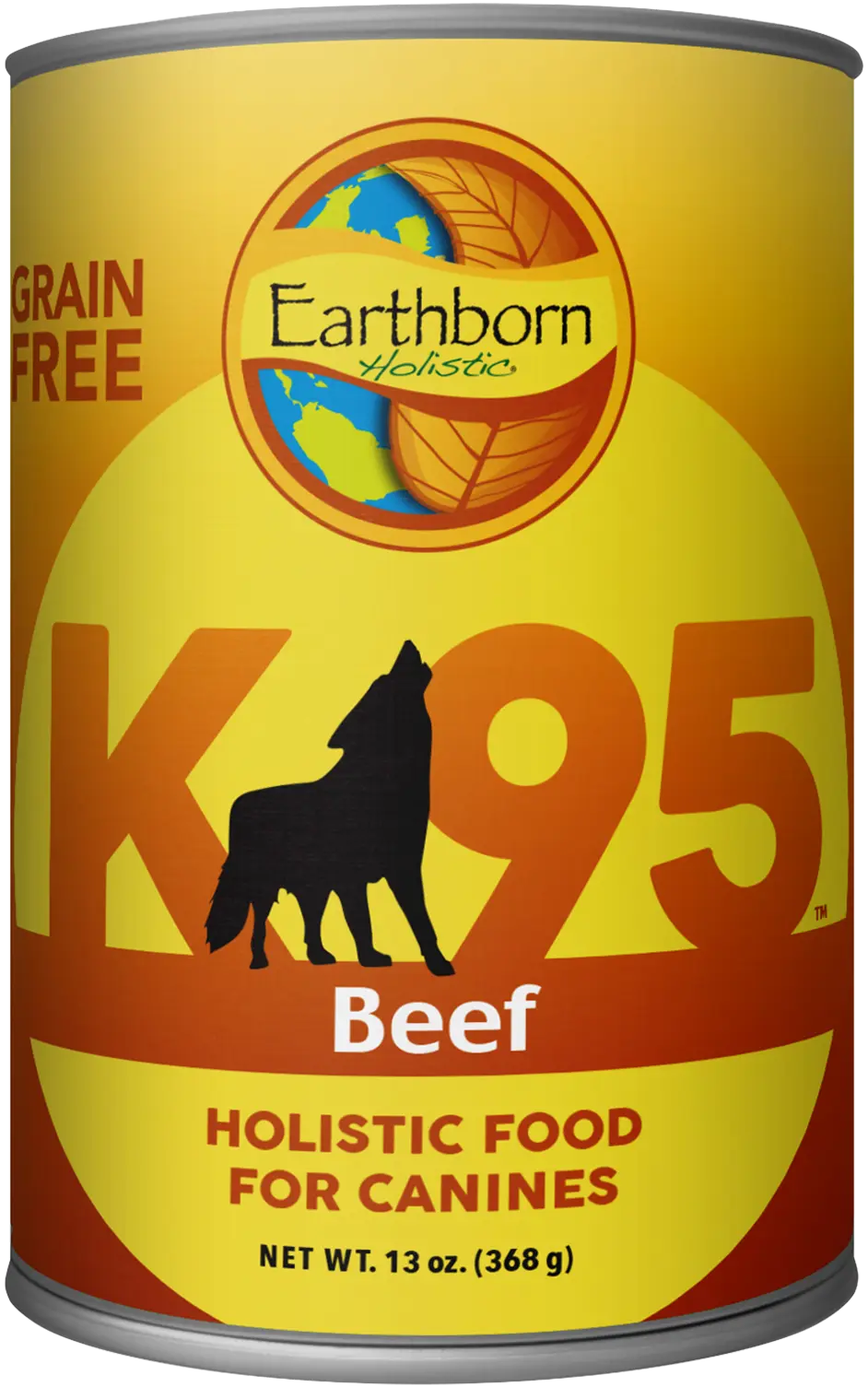 Earthborn Holistic K95 Grain-Free Meat Protein Wet Dog Food Beef 13-oz