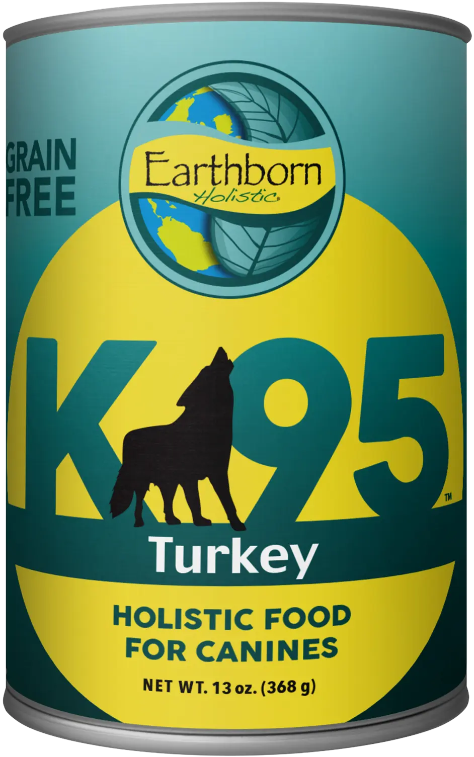 Earthborn Holistic K95 Grain-Free Meat Protein Wet Dog Food Turkey 13-oz