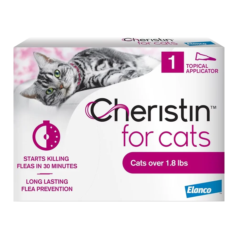 Elanco Cheristin Topical Flea Treatment & Prevention for Cats 1 Count