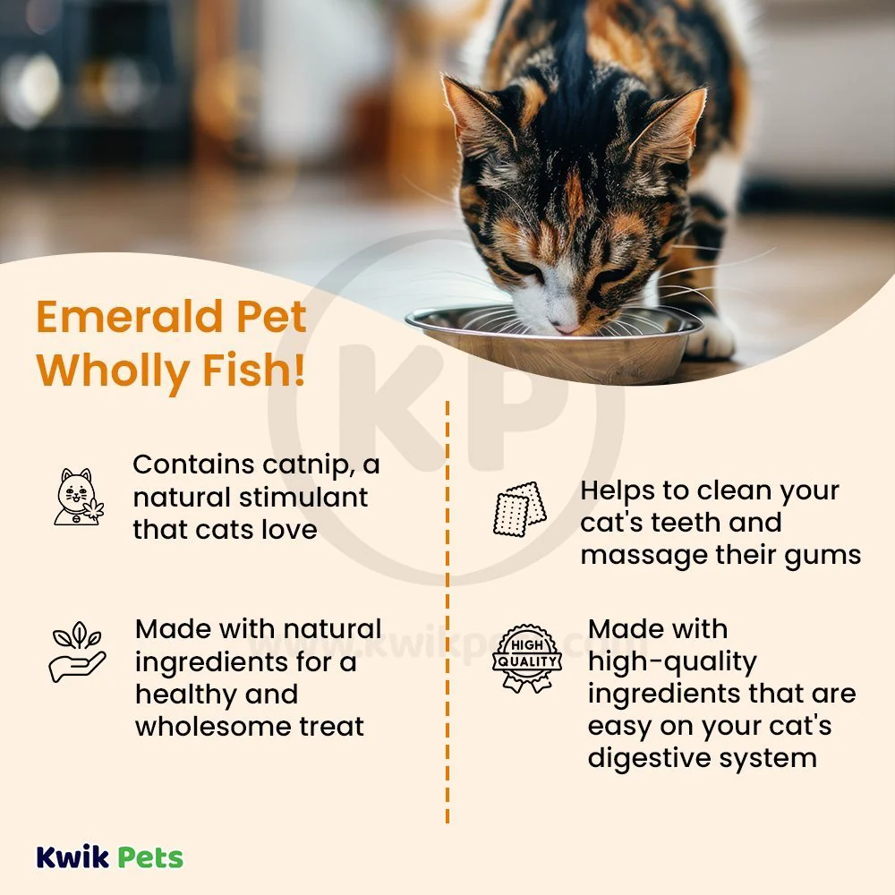 Emerald Pet Grain-Free Feline Dental Cat Treats Catnip 3-oz - Image 3