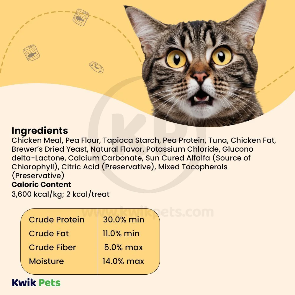 Emerald Pet Grain-Free Feline Dental Crunchy Cat Treats Chicken 3-oz - Image 5