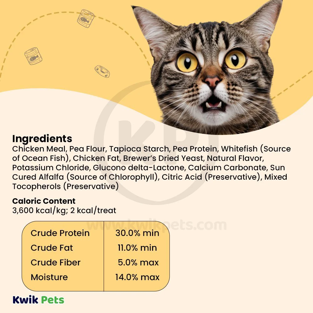 Emerald Pet Grain-Free Feline Dental Crunchy Cat Treats Ocean Fish 3-oz - Image 5