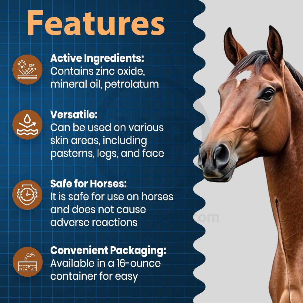 Equiderma Zinc Oxide Paste for Horses 16-oz - Image 3