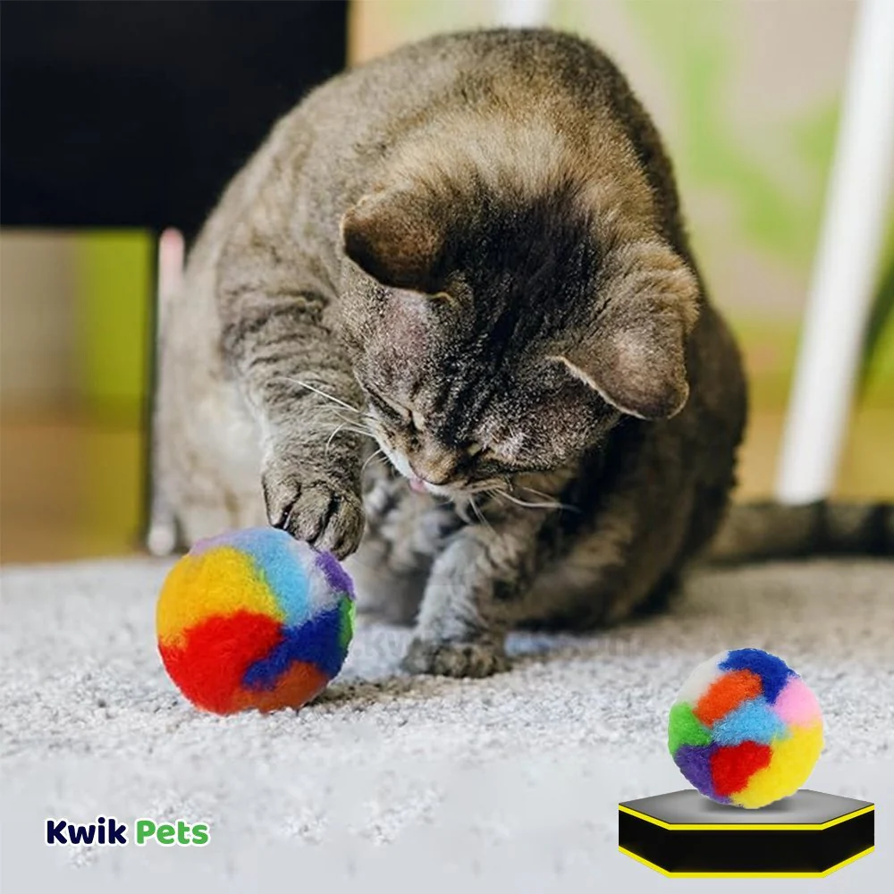 Spot Kitty Yarn Puffs Catnip Toy Assorted Small 4 Count 1.5-in - Image 5