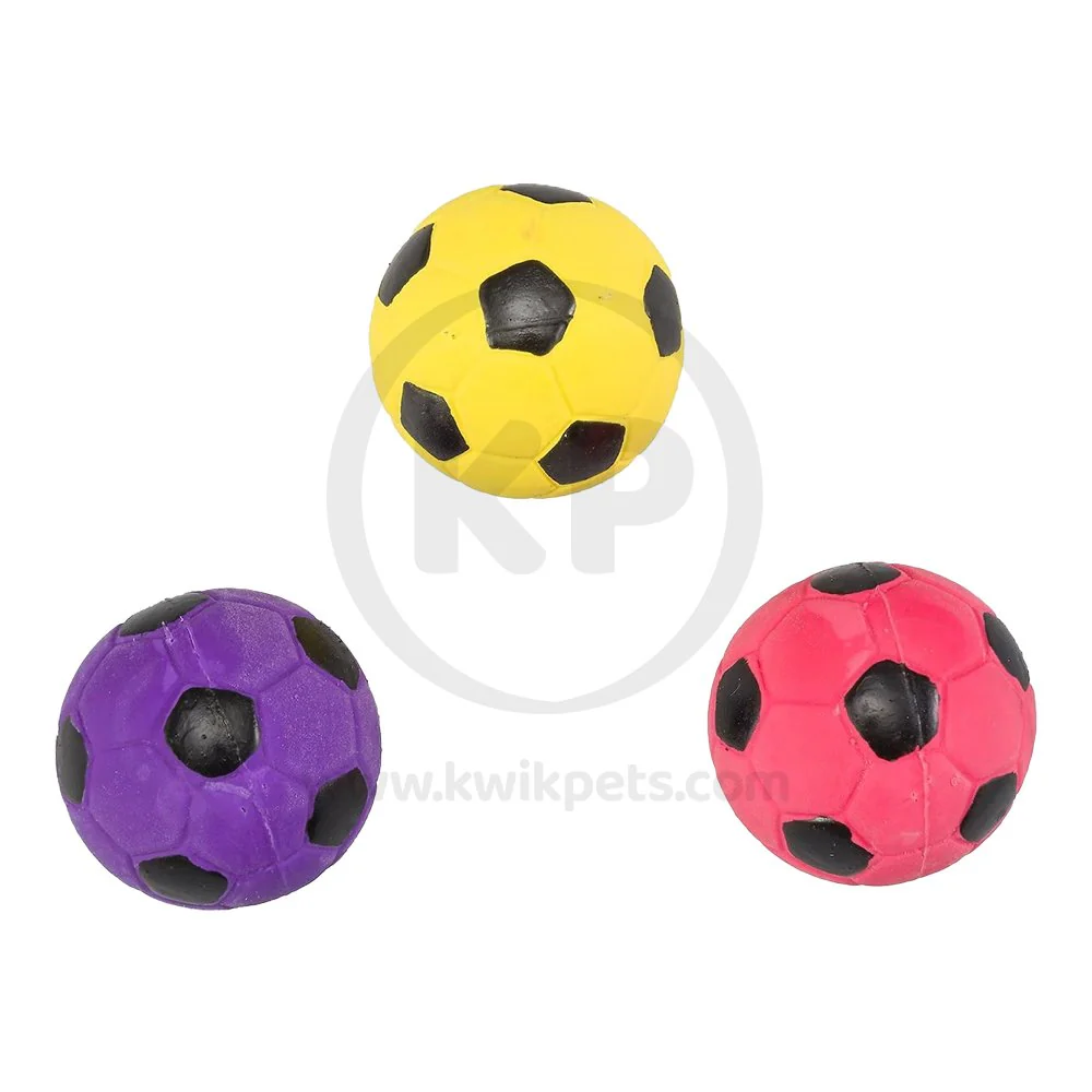 Spot Latex Soccer Ball Dog Toy Assorted 2-in - Image 4