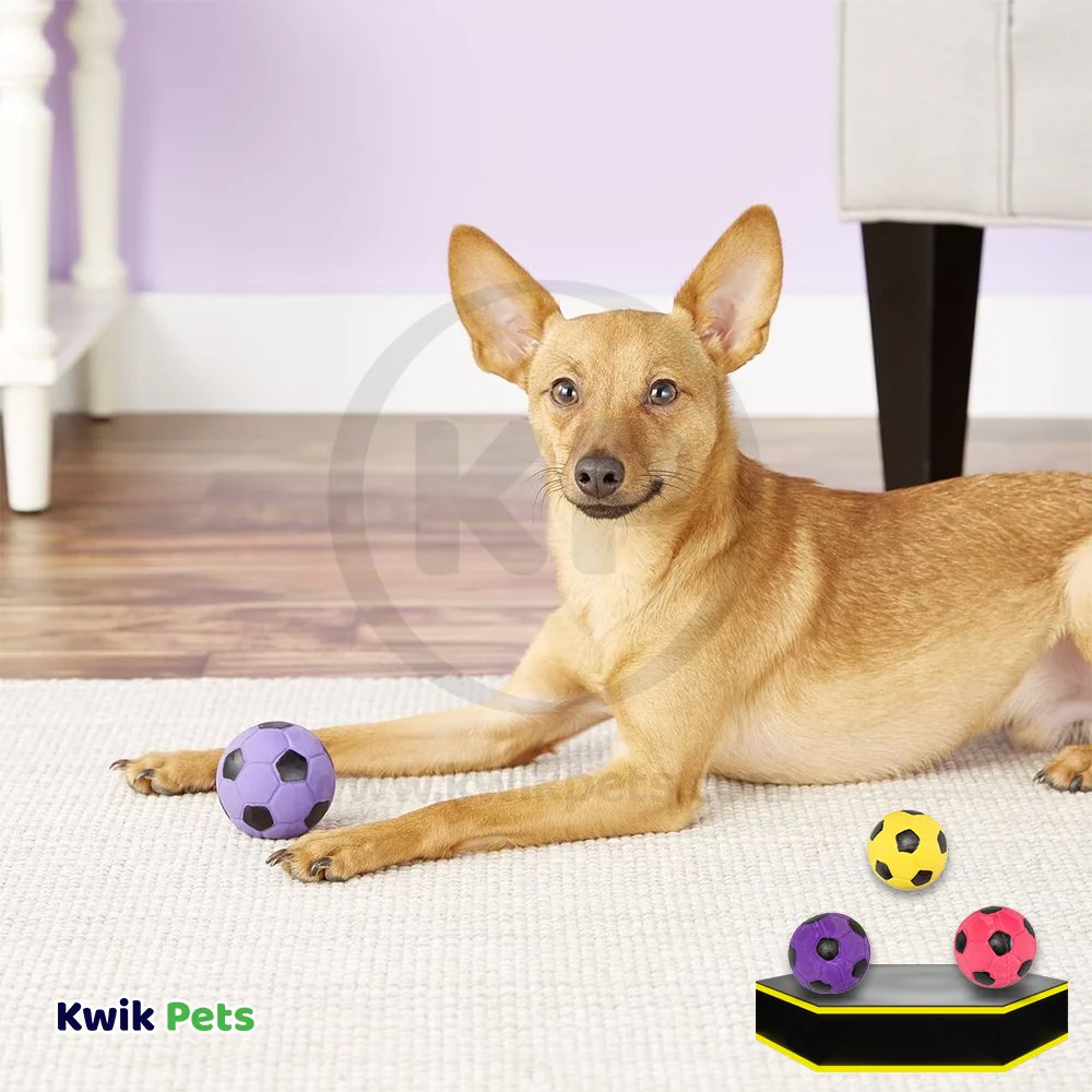 Spot Latex Soccer Ball Dog Toy Assorted 2-in - Image 5