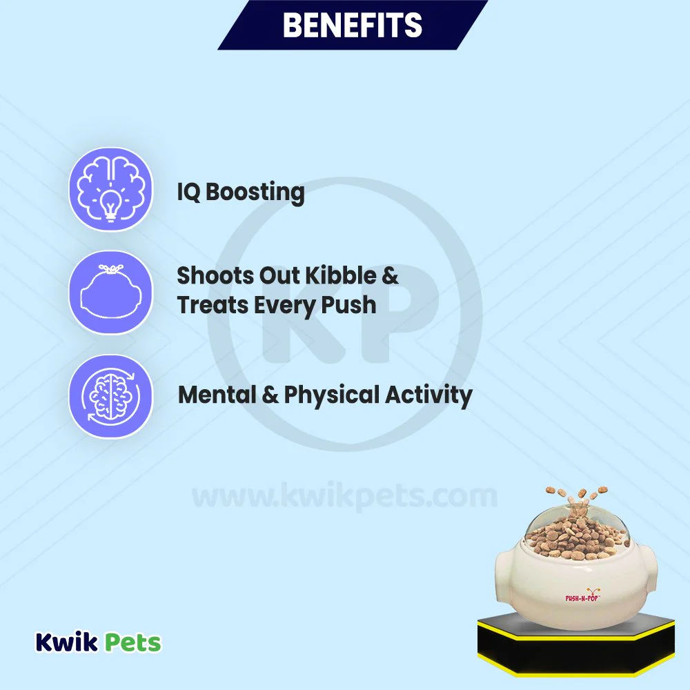 Ethical Pet Push-N-Pop Dog Food & Treat Dispenser - Image 3