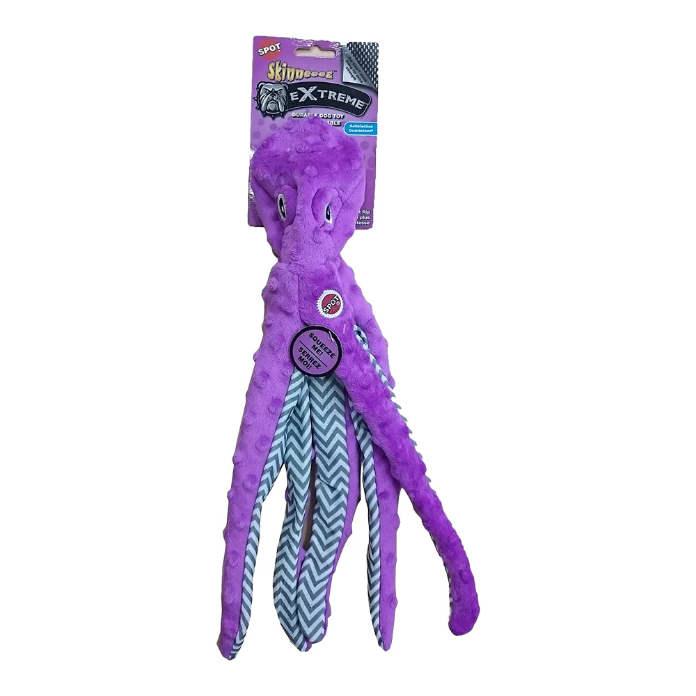 Skinneeez Extreme Dog Toy Octopus Assorted 16-in - Image 4